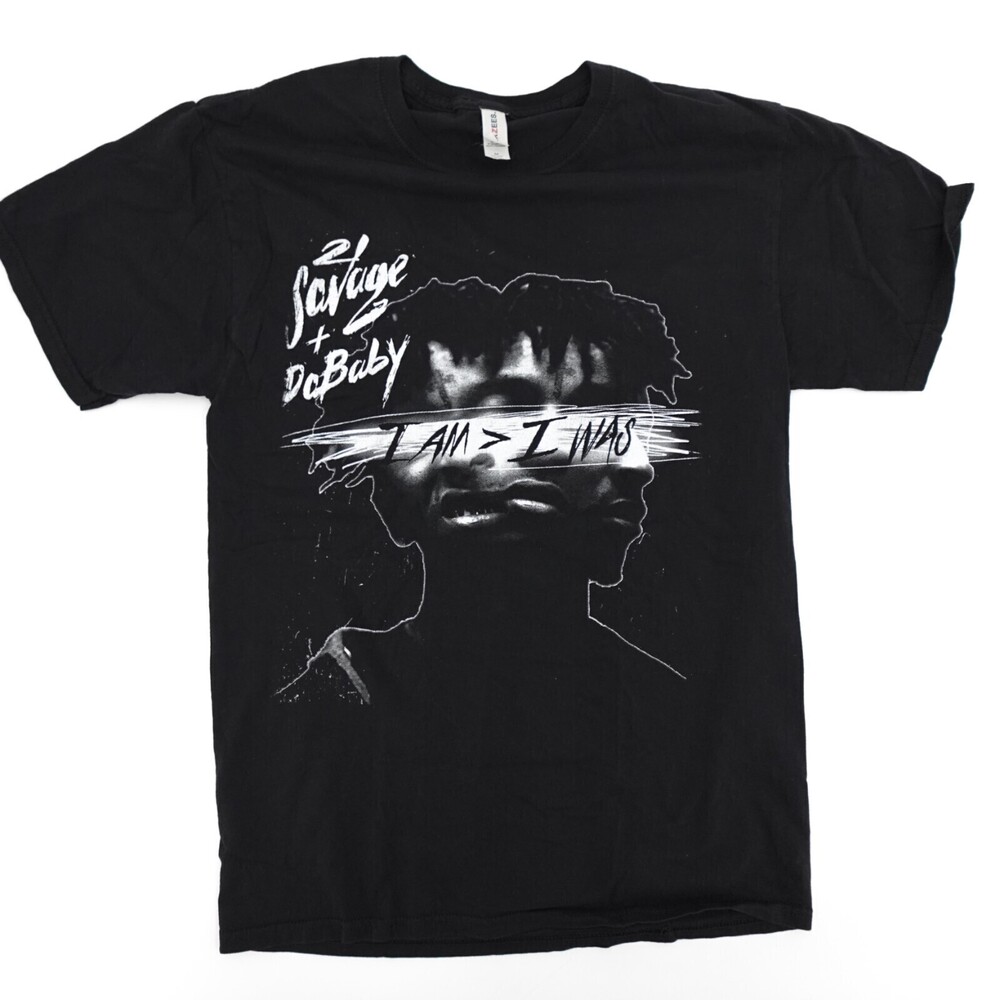 21 Savage Da Baby Shirt Adult Medium Concert tour Rap Hip Hop Tour Rare Graphic
